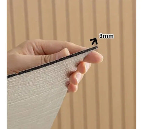 Placa Autoadhesiva Pared 3d Revestimiento Vinilos Decorativo Gris