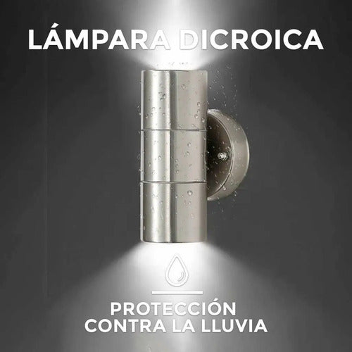 Set X3 Foco Pared Aplique Exterior Lampara Bidireccional