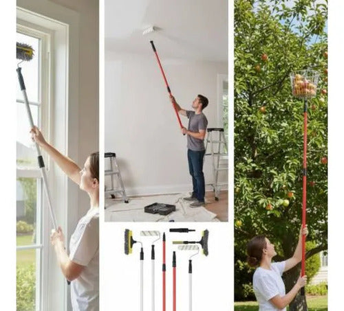 Mango Telescópico Extensible Multiuso Metal 1.65 A 3m