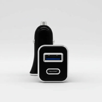 Cargador Vehicular Auto Usb Tipo C Carga Rapida Camion 20w Negro