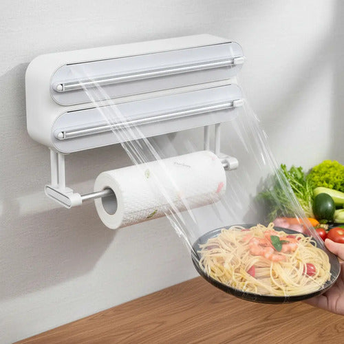 Organizador Porta Rollos Dispensador De Film Papel Aluminio Aleatorio
