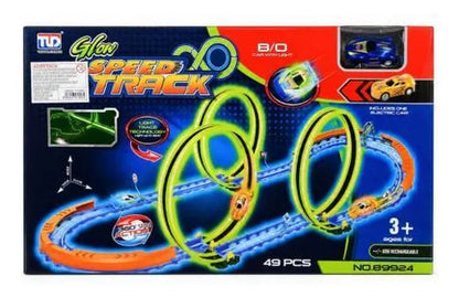 Pista Infantil De Autos 49 Piezas 3 Loops Recargable Aleatorio