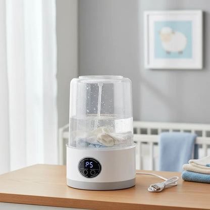 Mini Lavarropas Lavadora Portátil Recargable 1l Compacta Usb Blanco