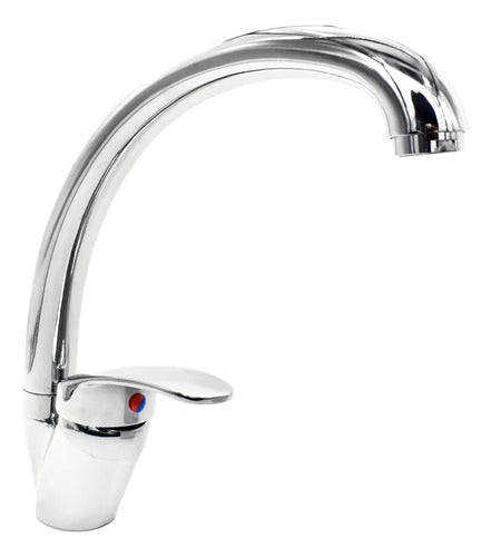 Monocomando Mesada Canilla Grifo Cocina Metal + Colillas