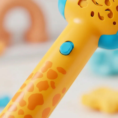 Pistola Lanzador Burbujas Automática Jirafa Luz Led Infantil Aleatorio
