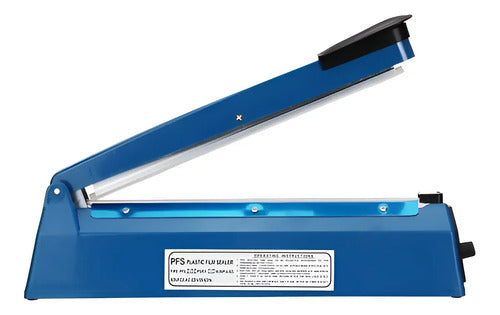 Selladora De Bolsas Por Impulso Manual 30 Cm Azul Con Repuesto