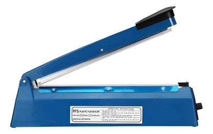 Selladora De Bolsas Por Impulso Manual 30 Cm Azul Con Repuesto