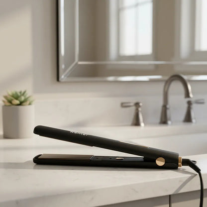 Plancha Pelo Kemei 60w 200c Temperatura Maxima Negro Set Negro Mate