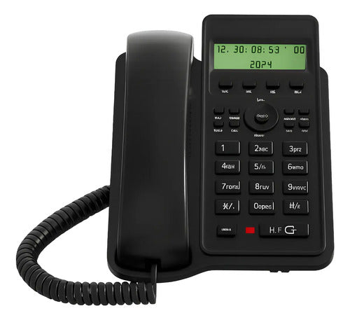 Telefono Fijo Con Captor De Llamadas De Mesa Blanco Y Negro