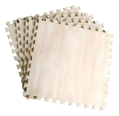 Alfombra Goma Eva Encastrable Simil Madera 16 Unidades 60x60