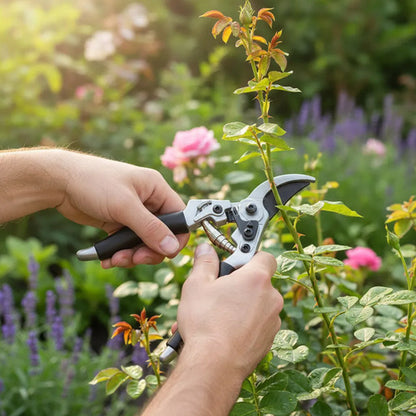 Tijera Podar Jardín 21.5cm Con Bloqueo Ramas Ligeras Negro