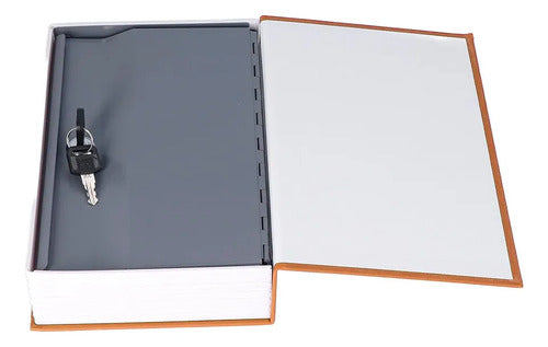 Caja Fuerte Imitacion Libro 24x15cm Seguridad 2 Llaves Varios