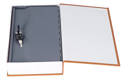 Caja Fuerte Imitacion Libro 24x15cm Seguridad 2 Llaves Varios