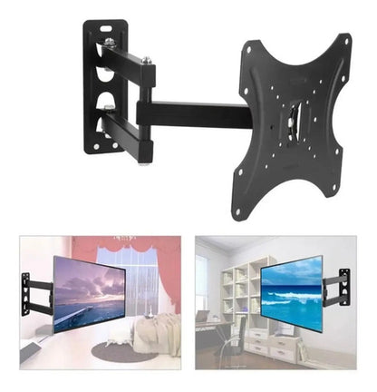 Soporte De Tv Led Lcd Articulado De Color Negro Móvil De 14 A 42 Pulgadas