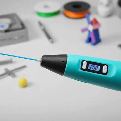 Lapicera Lápiz 3d Filamento Pla Abs Pantalla Lcd Ajustable Aleatorio
