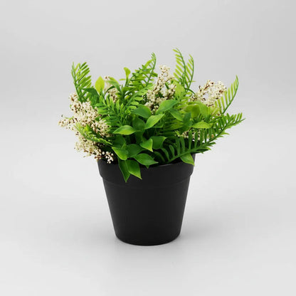Maceta Con Planta Artificial Decorativa Lirio 15cm Jardin Aleatorio