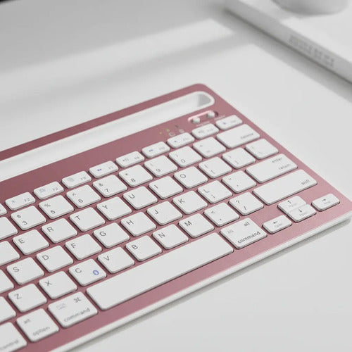 Teclado Inalambrico Tablet Celu Bluetooth Portátil Soporte