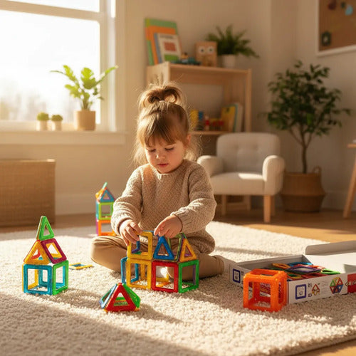 Set Juego Magnético De Construcción Infantil 26 Piezas 26