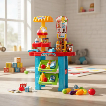 Supermercado Infantil 31 Piezas Caja Scanner Accesorios