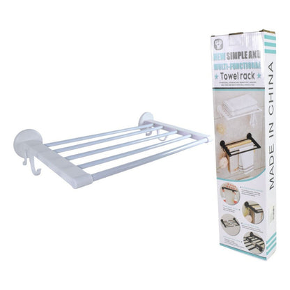 Toallero Colgante Para Baño 48x24cm Negro Y Blanco