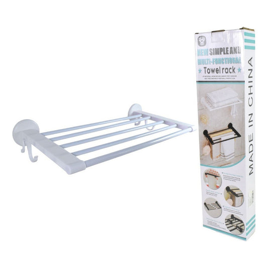 Toallero Colgante Para Baño 48x24cm Negro Y Blanco