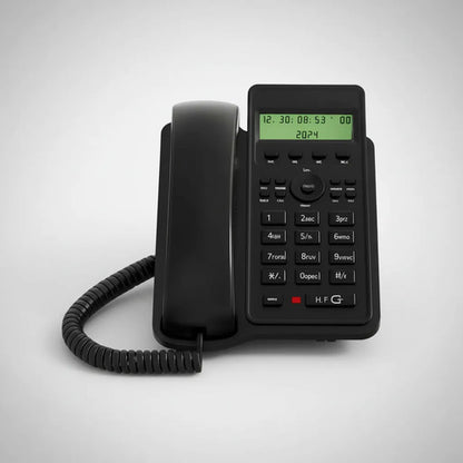 Telefono Fijo Con Captor De Llamadas Blanco Y Negro Negro