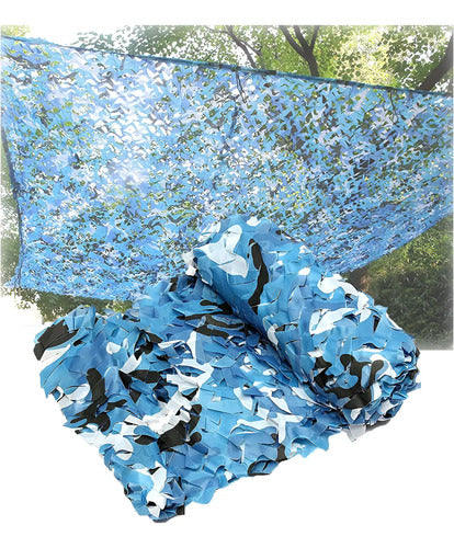 Malla Sombra Toldo Poliester Camuflado 3x3 Anticorrosion