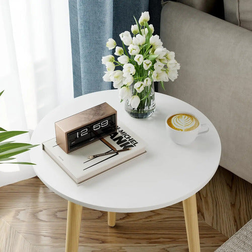 Mesa Minimalista Centro Living Madera Ratona