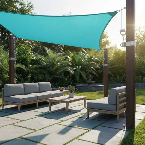 Toldo Vela Triangular Impermeable Sombra Exterior 3x3x3 Mts