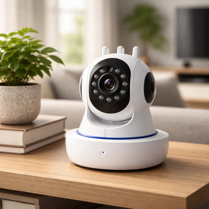 Camaras Vigilancia Robot Wifi Inteligentes Apps Tuya Android Blanco