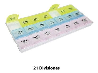 Pastillero Semanal Organizador Medicamentos En Español Varios