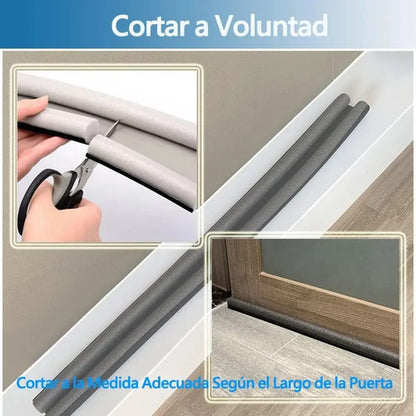 Set X2 Chorizo Puerta Casa Tope Zocalo Burlete Proteccion Varios Liso