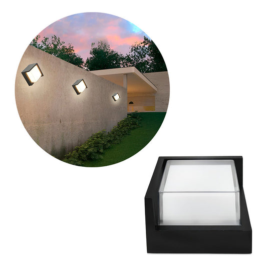 Foco Pared Aplique Exterior Lampara Spot Luminaria 1 Luz