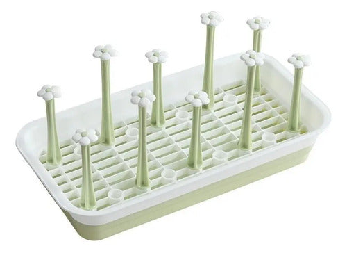 Escurridor De Plastico De Vasos Copas 38.5x20x7cm Aleatorio