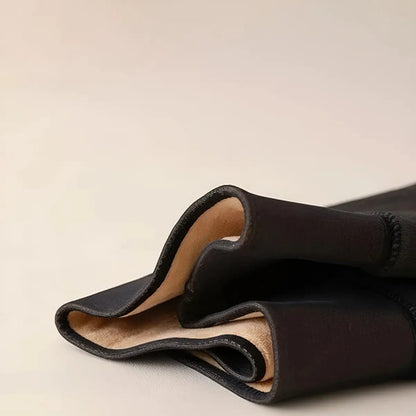 X2 Medias Termicas Corderito Mujer Can Can Forradas Negro Efecto Piel Unico
