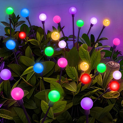 Set X2 Luces Solares Led Jardin Estaca Lampara Exterior Foco