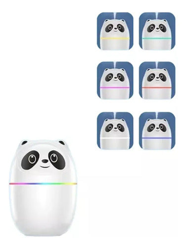 Humidificador Ultrasónico Aromatizador Panda Usb Color Blanco