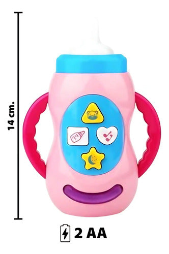 Juguete Infantil Interactivo Mamadera Musical Y Luces Niños