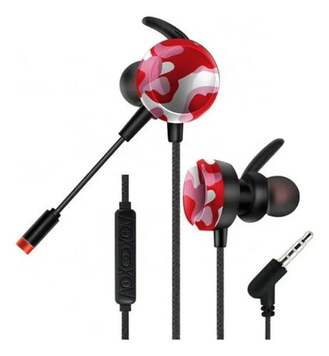 Auriculares Gamer In Ear Microfono Jack 3.5mm Celular Pc Aleatorio