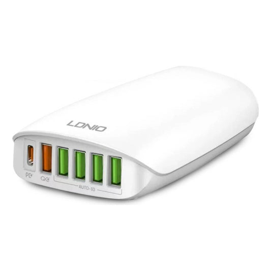 Cargador Pared 65w Usb + Tipo C Carga Super Rapida Blanco