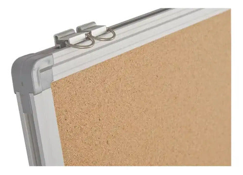 Pizarra 40x60cm De Corcho Tablero Marco De Aluminio Chorcho