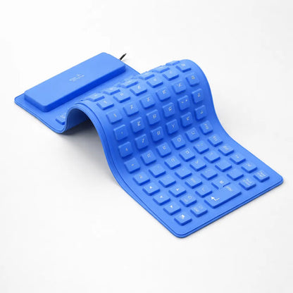 Teclado Flexible Usb Español Impermeable Pc Silicona Lavable Aleatorio - 4 Colores Español