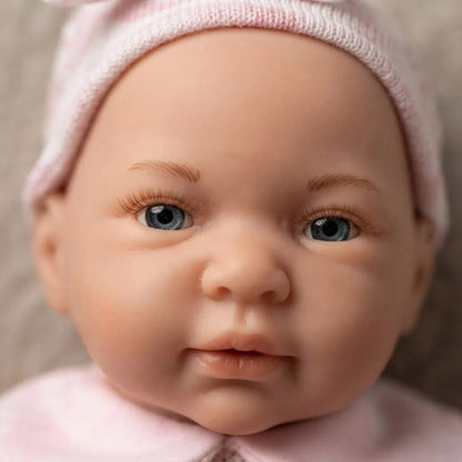 Muñeco Bebé Realista 38cm Chupete Sonidos Vestimenta Crochet