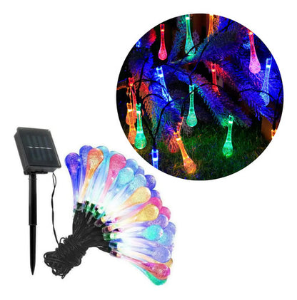Guirnalda Solar Guia Luces Led Calidas Y Rgb Lamparas 5 Mts