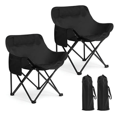 Set X2 Silla Plegable Camping Jardin Playa Reforzada 130kg