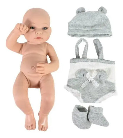 Muñeco Bebé Realista Bañable Goma 40cm Ropa Accesorios