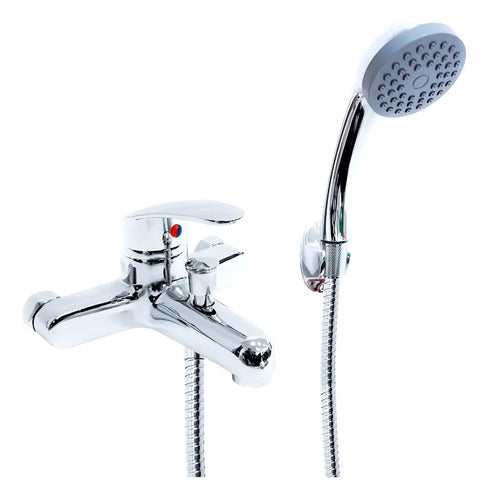 Monocomando Para Ducha Baño Duchero Telefono + Extensible