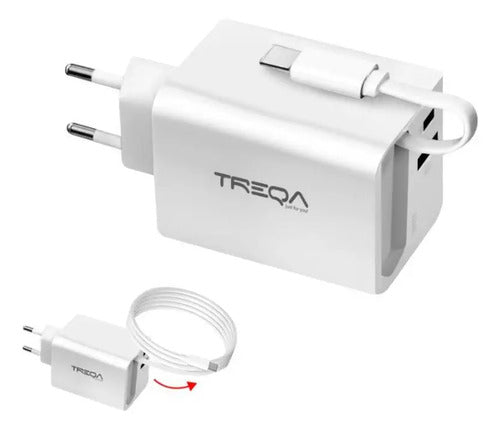 Cargador Pared 65w Celular Usb C Tipo C Carga Rapida Blanco