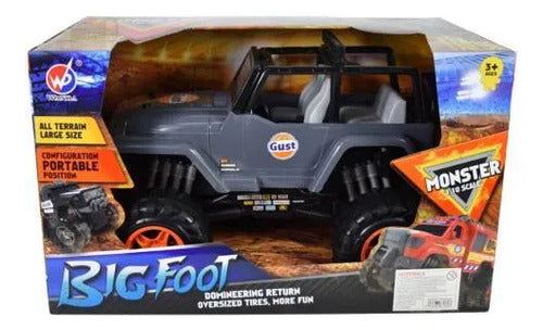 Camioneta 4x4 Todoterreno A Fricción Todoterreno Escala 1:10 Gris 2