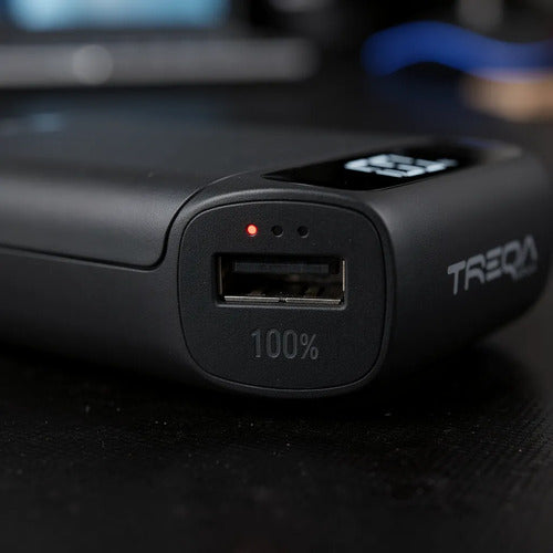Cargador Portátil Power Bank 16800mah Display Lcd Usb Led Negro
